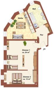 Gablenz Apartments II, ideal für 4 Personen