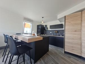 Appartement contemporain 3 chambres avec vue sur canal, parking et internet à Nancy - FR-1-584-343