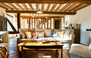 Maisons de vacances Colombe - Une Maison du Pays d'Auge - Bain nordique 9P : photos des chambres
