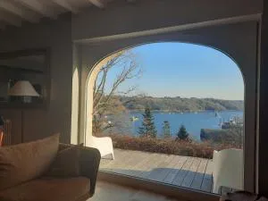 Vue Mer Petite plage en bas du jardin - Pleudaniel