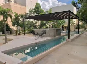 Departamento en Mérida Temozón Planta Baja con Amenidades estacionamiento incluido - Ixil