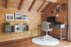 Chalets Chalet Veyrier, 900m du pied des pistes de ski : photos des chambres