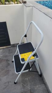 Top level studio with minifridge microwave and splash pool