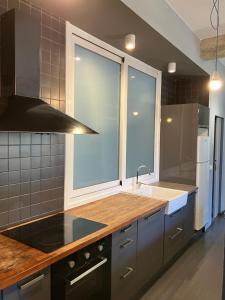 San Sebastian playa Zurriola-NO PARTIES AT HOME-ANDAMIO hasta marzo-SCAFFOLD until March