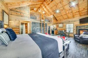 Hot Tub and Fire Pit Cozy Cabin in Broken Bow! - 斯蒂芬斯穴窟