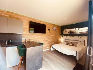 Maisons de vacances Le Gite du Bonheur avec jacuzzi privatif : photos des chambres