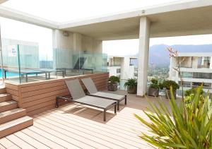 Apartamento a pasos del Parque Arauco con piscina en Las Condes - Aire acondicionado