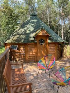 Tentes de luxe Les cabanes de la palombiere : Tente