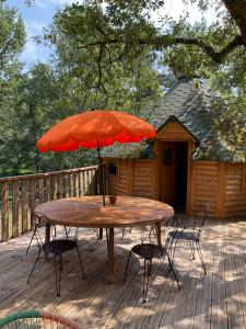 Tentes de luxe Les cabanes de la palombiere : photos des chambres