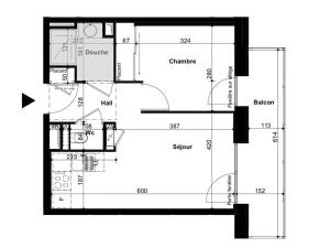 Appartement T2 neuf avec balcon, parking couvert, 4 pers. - FR-1-291-1017