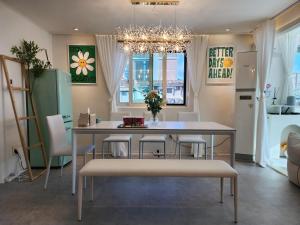 Gyedong byeolchae, Bukchon hanok village & Namsan tower city view Warm morning sunshine Tranquil Rest