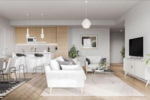 Spacious 2BDR Apartment with Private Sauna