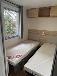 Mobile home accès plage direct mar Estang