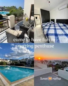 penthouse mountains nature BBQ sea and pool view quiet - Khoti Island