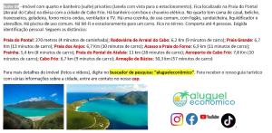 Arraial do Cabo – Subuai Village - Aluguel Econômico