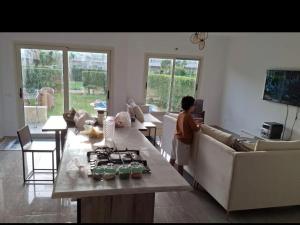 New villa on the marina sea