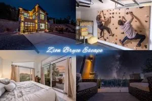 Mountainside Retreat Climbing Wall Zion Bryce 3BR Stargazing Firepit EV - غلينديل