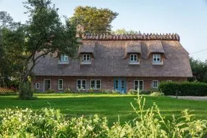 Entzückende Reetdachkate am Feldrand mit Kamin - Langfeld