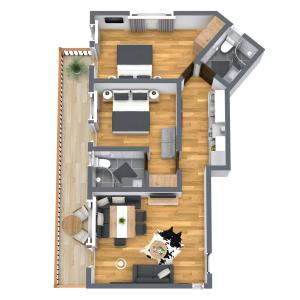 Superior Two-Bedroom Apartment with Balcony and Terrace room in Soelden Lounge