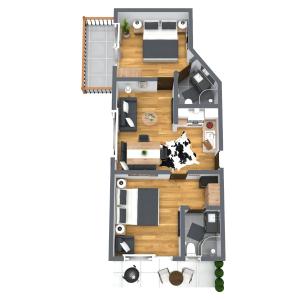 Panorama Two-Bedroom Apartment room in Soelden Lounge