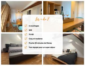 Appartements Le 7 - Appartement Cosy - Disney 20 min : photos des chambres