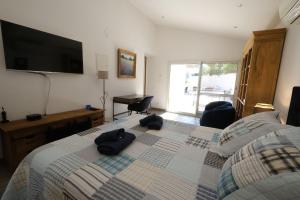 Villas Vacation rental in the Alpilles, Provence, close to the village center - Beautiful view -Air conditionning Heated pool and spa - sleeps 8 : photos des chambres