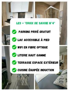 Sublime Studio proche du lac avec parking privé