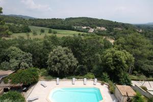 villa with pool and beautiful view in the luberon in pujet sur durance - 10