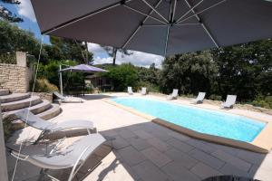 villa with pool and beautiful view in the luberon in pujet sur durance - 10