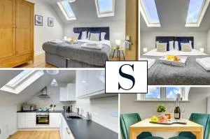 The Luxe Loft I Calming Ambience I A Lovely Apartment South of Bedford I Free Parking Wifi I Short Term let by SILVA I Long Term Rates Available - 弗特威克