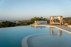 Seaview Villa The Infinite with Private Pool, BBQ & Ping Pong, 1,5km from beach - Xirón Khoríon