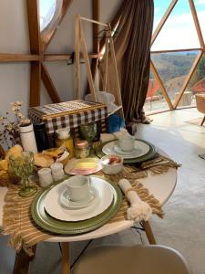 Domo Geodésico com AR-CONDICIONADO e banheira