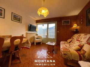 Studio montagnard pour 4 à 5 min des commerces avec ski bus au pied - FR-1-458-119