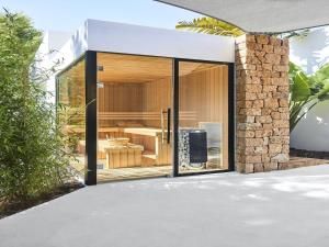 Sleek villa with nice terrace
