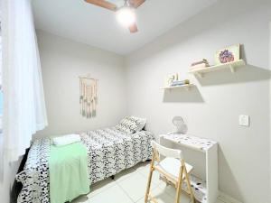 3qts, AR na suíte, Wi-Fi 280Mb a 500m Praia