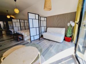 Appartements Gite bien-etre avec piscine, spa et sauna a Gussignies - FR-1-510-223 : photos des chambres
