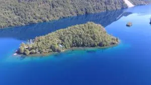 Cabaña, Isla privada Las Bandurrias Lago las Rocas - Llanada Grande