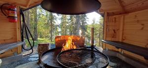 Halla Chalet, Northern Lights, ski & lake, free wifi, Vuosseli Resort Ruka