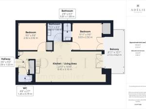 Appartement 3 pièces Sud avec balcon, parking et proche pistes et commerces - FR-1-398-571