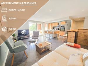 Le Grand T4 - Wifi, Parking, Clim