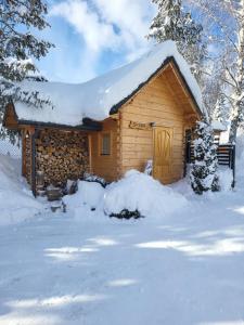 Borowikowe Zacisze drewniane domy z dostępem do balii i sauny
