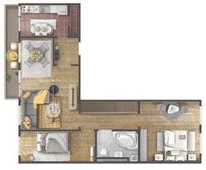 Sunny Apartments with Terrace & River View Old Town