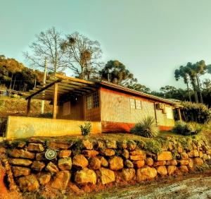 Chalé romântico com vista e banheira