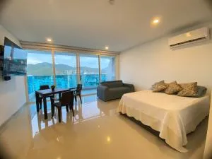 Apartamento Full Equipado Primera Linea de Playa - Puerto de Gaira