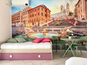 Zimmer mit Kingsize-Bett und Balkon