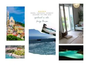 Cluxury-Torre dei Saraceni BOUTIQUE APT BY THE SEA Beach, Pool,Private Jacuzzi, Parking - Cervo