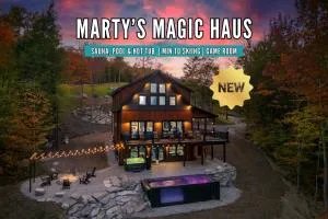 Brand New Retreat near Ski Resort, Game Room, Sauna, Hot Tub, Pool - بيتيل