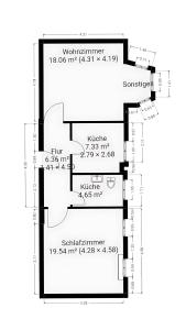 #1 RebelRents - 4P - Apartment Smart-TV - WLAN - voll ausgestattete Küche