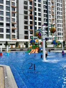 K Avenue amazing view balcony high floor Free Parking Wifi Netflix - Kampong Tangihan
