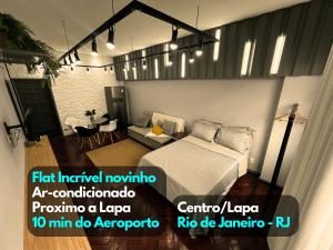 Flat novinho cAr no CentroLapa Próximo ao Metrô prox ao Rock in Rio